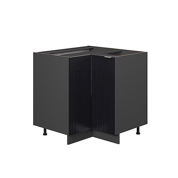 Vicco Eckunterschrank Fame-Line, Schwarz gestreift/Anthrazit, 80.5 günstig online kaufen