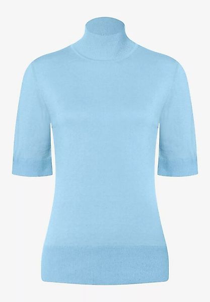 Kurzarm-Pullover mit Kaschmir, hellblau, Frühjahrs-Kollektion günstig online kaufen