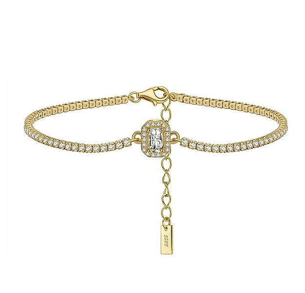 Suzan Gold Silberarmband Gloria – Tennisarmband aus 925 Silber mit funkelnd günstig online kaufen