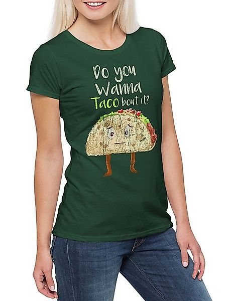 Urban Backwoods Print-Shirt Do You Wanna Taco About It Damen T-Shirt Geek M günstig online kaufen