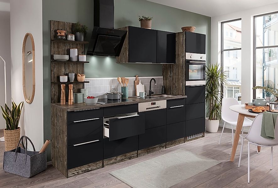 KOCHSTATION Küchenzeile "KS-Brindisi Breite 280 cm" wahlweise mit E-Geräten günstig online kaufen