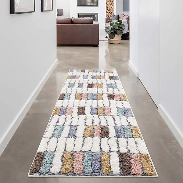 Carpet City Hochflor-Teppich »Focus 3032«, rechteckig, 20 mm Höhe, Läufer, günstig online kaufen