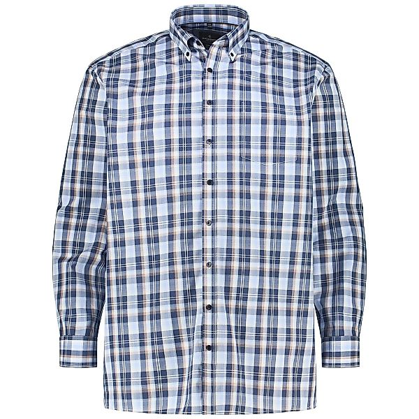 CASA MODA Freizeithemd mit Karomuster Farbe blau Größe: 3XL günstig online kaufen