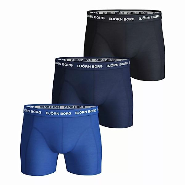 BJÖRN BORG Herren Boxershorts 3er Pack - Pants, Cotton Stretch, Logobund günstig online kaufen