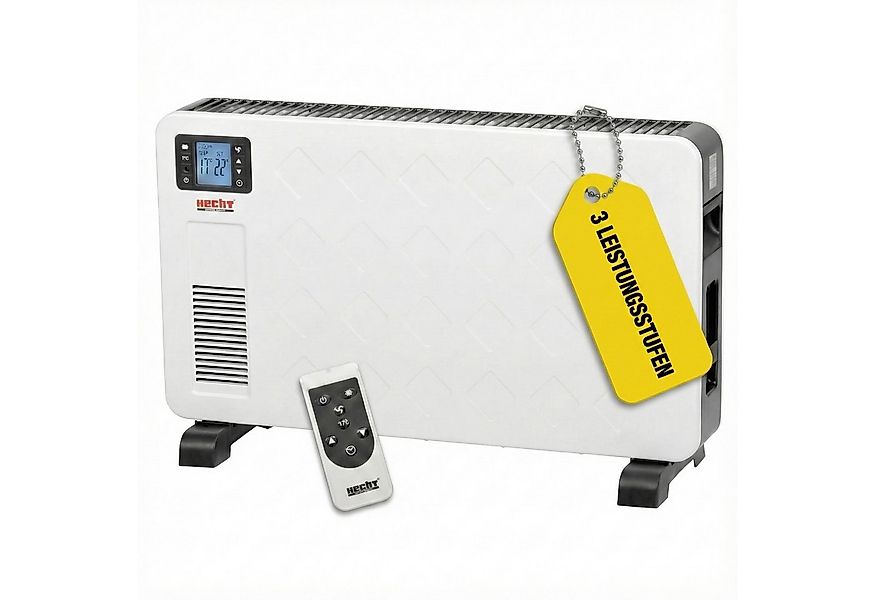 Hecht Konvektor Elektro Heizung 3623, 2300 W, Thermostat, Timer, Stromspare günstig online kaufen