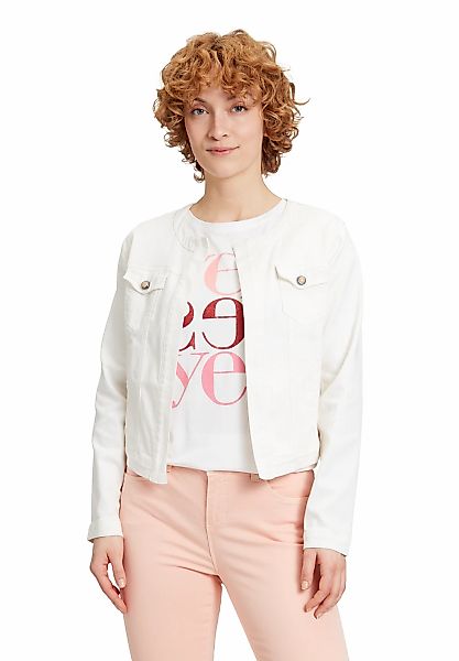 Cartoon Jackenblazer "Cartoon Damen Jeansjacke ohne Verschluss", Aufgestepp günstig online kaufen