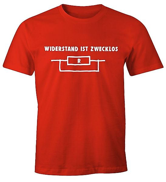 MoonWorks Print-Shirt Widerstand ist zwecklos Shirt günstig online kaufen