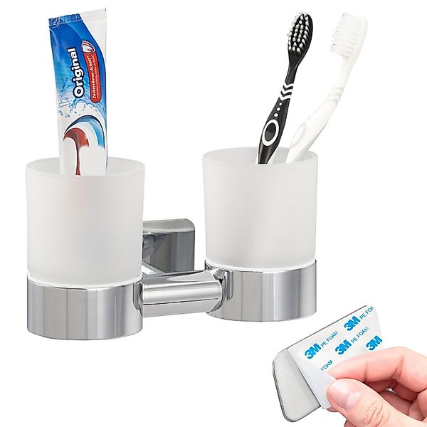 bremermann Zahnputzbecher Bad-Serie LUCENTE TAPE - mit Klebepad günstig online kaufen