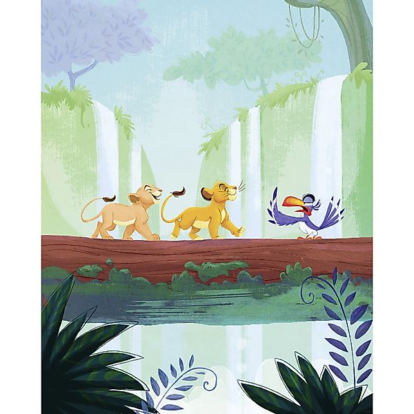 Komar Vlies Fototapete Disney The Lion King Classic Waterfall Bunt günstig online kaufen