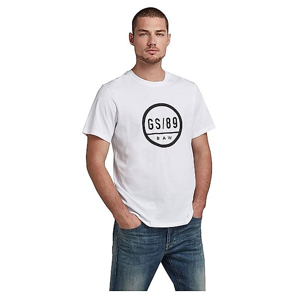 G-star Gs89 Graphic Kurzarm Rundhalsausschnitt T-shirt M White günstig online kaufen