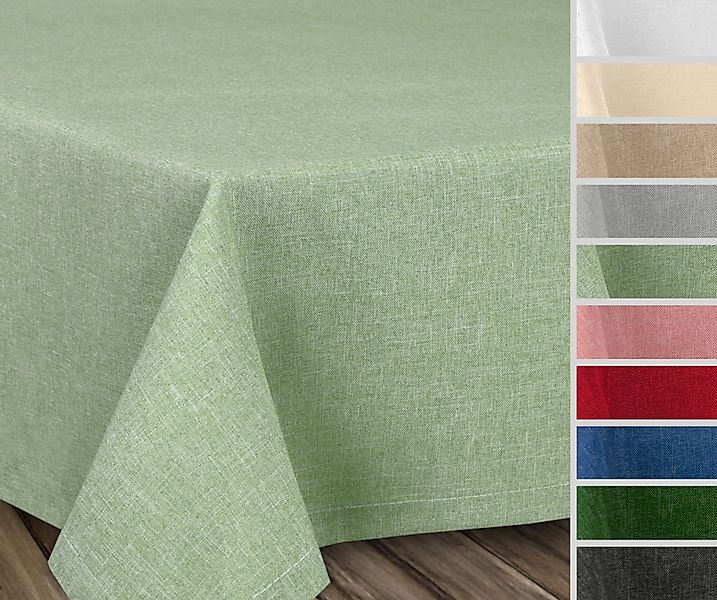 Beautex Tischdecke Fleckenabweisende bügelfreie Tischdecke mit günstig online kaufen
