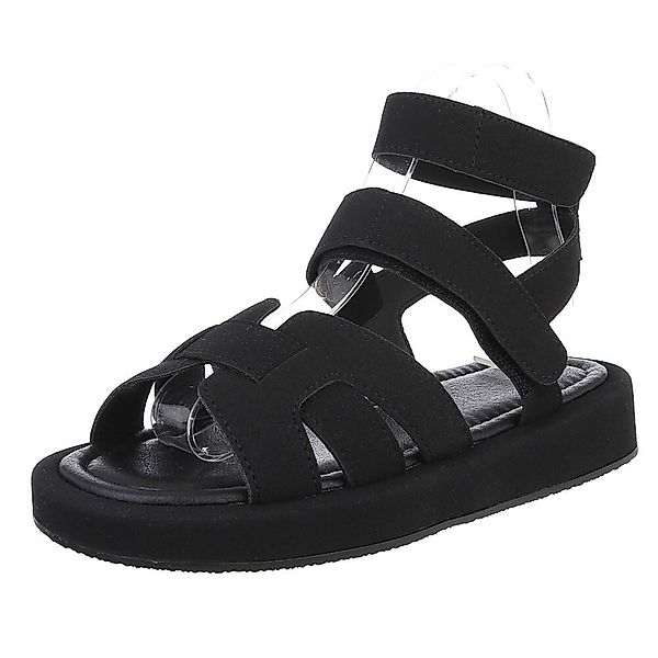 Ital-Design Bequeme Damen-Sandalen mit breiten Riemen günstig online kaufen