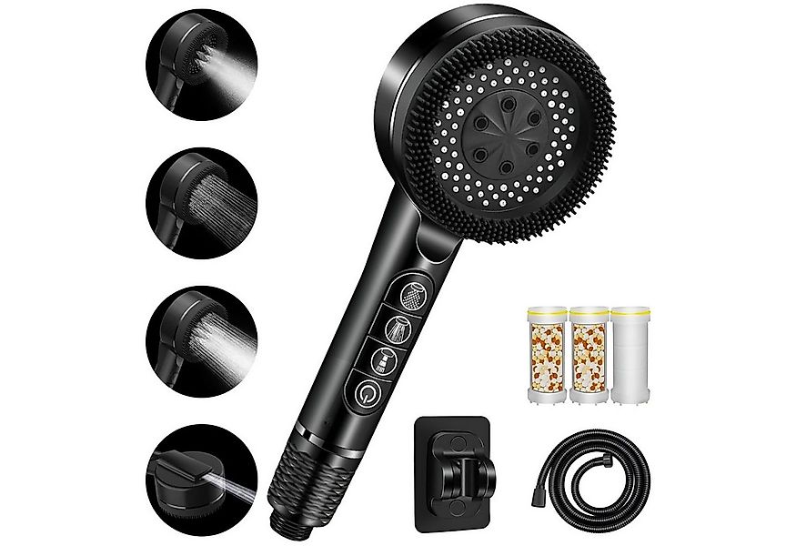 TUWENA Handbrause Duschkopf mit Filter Hochdruck, mit 1.5M Brauseschlauch u günstig online kaufen