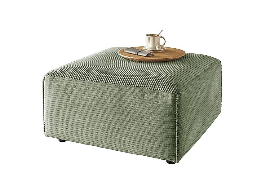 KAWOLA Hocker RANI, Polsterhocker Cord verschiedene günstig online kaufen