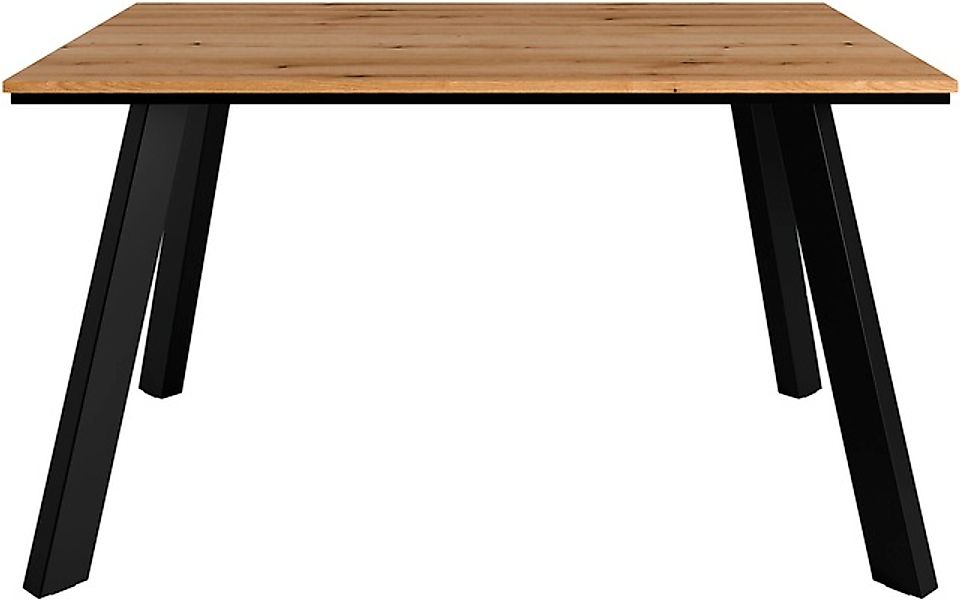 OTTO home Esstisch »Genf, extra viel Beinfreiheit, natürliches Eichedekor« günstig online kaufen