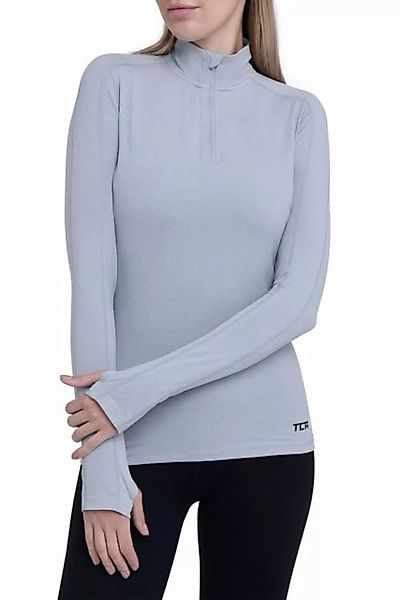 TCA Langarmshirt TCA Damen Fusion Quickdry Laufshirt mit Tasche - Grau (1-t günstig online kaufen