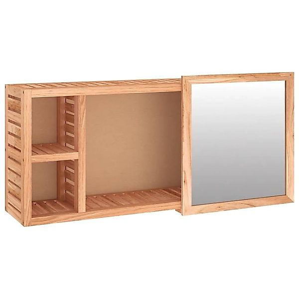 vidaXL Badezimmerspiegelschrank Spiegelschrank 80x17x34 cm Massivholz günstig online kaufen