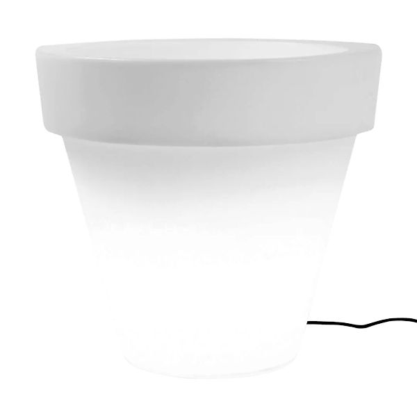 Serralunga - Vas One Leuchte/Blumentopf Ø 58cm - transparent/Kunststoff/H x günstig online kaufen
