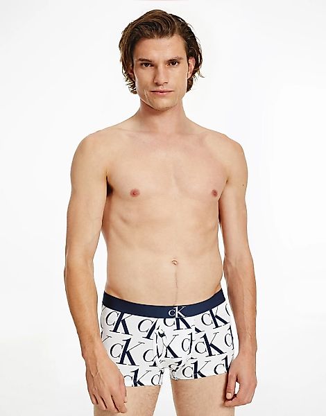 Calvin Klein – CK One – Bedruckte Unterhose-Weiß günstig online kaufen