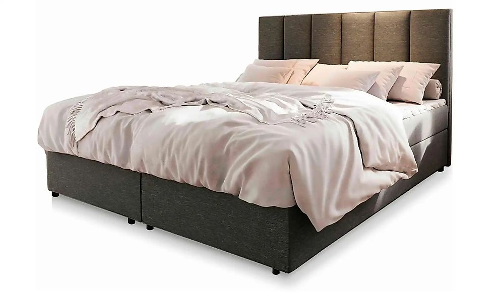 MASSENO Boxbett mit Bettkasten Meril ¦ grau ¦ Maße (cm): B: 180 H: 98 Bette günstig online kaufen