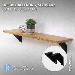 ML-DESIGN Wandregalhalter Regalhalterung aus Metall, dreieckige günstig online kaufen