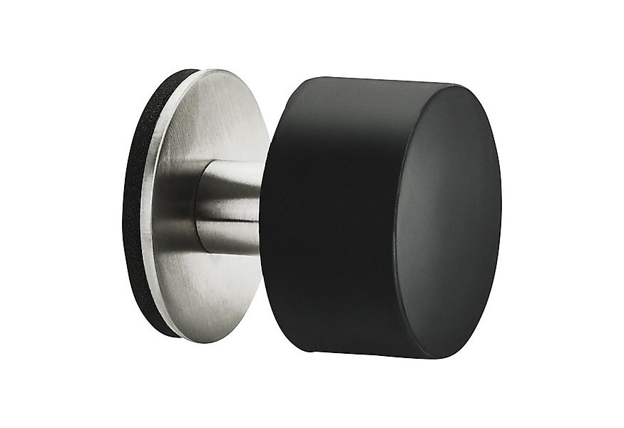 SO-TECH® Wandtürstopper HEKTOR Ø 40 mm H: 40 mm Edelstahl/schwarz Anschlagp günstig online kaufen