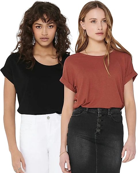 ONLY T-Shirt Stilvolles Basic Shirt mit günstig online kaufen