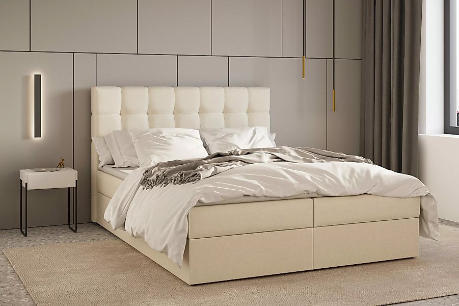 MOEBLO Boxspringbett Bett 05 (Polsterbett Kontinentalbett, günstig online kaufen