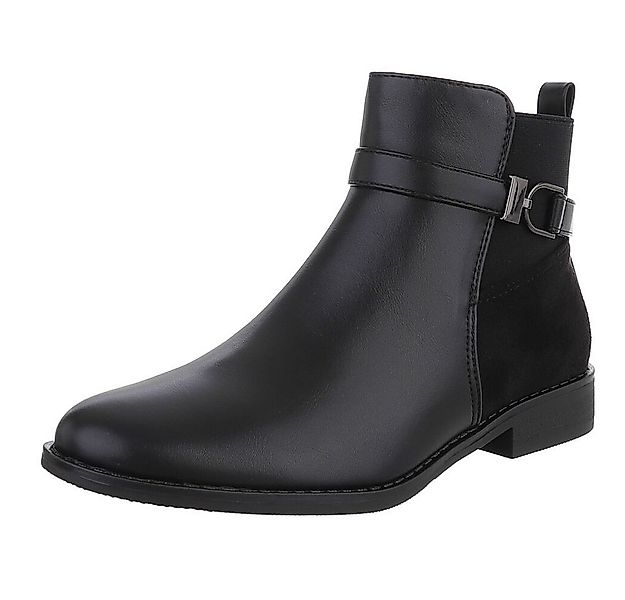 Ital-Design Elegante Damen Stiefeletten mit Schnalle für Herbst/Winter Stie günstig online kaufen