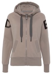 Elbsand Sweatjacke "Kekoa" mit großem Logodruck hinten, bequeme Freizeitjac günstig online kaufen
