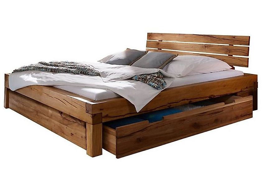 Massivmoebel24 Massivholzbett BALKENMÖBEL (Bett aus robustem Massivholz, ma günstig online kaufen