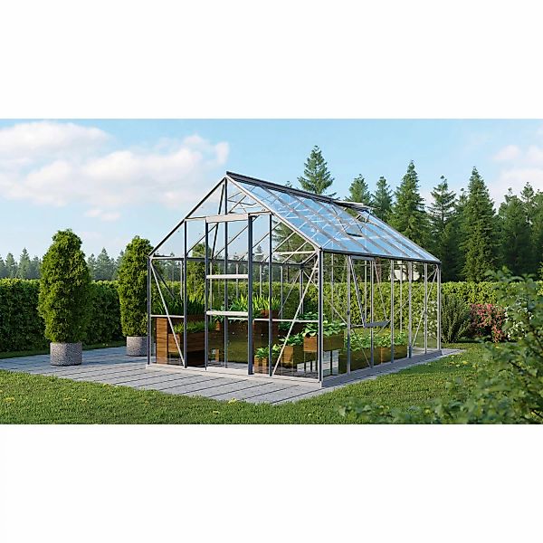 Vitavia Gewächshaus Meridian 9900 Alu 9,9 m² inkl. Fundament günstig online kaufen