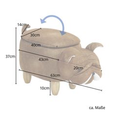 SVITA Sitzhocker Tierhocker (Tierhocker), Tiermotivhocker mit günstig online kaufen