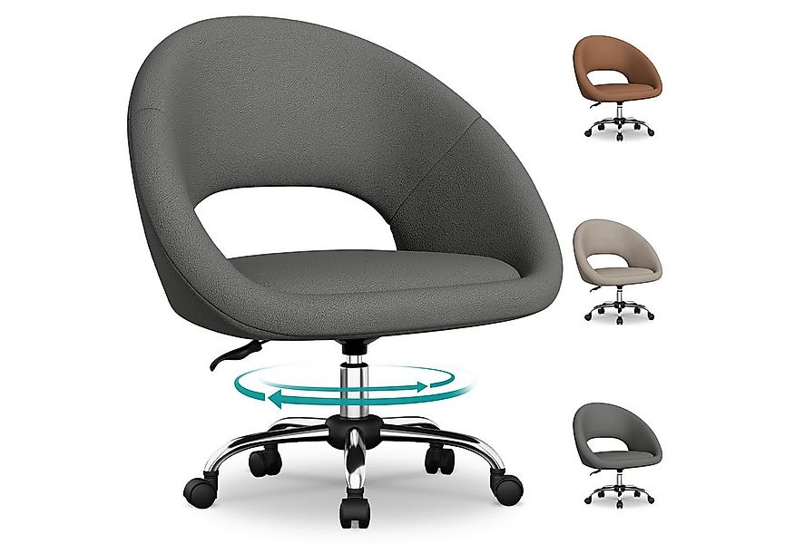 Adormii Bürostuhl Schminkstuhl,Homeoffice Stuhl mit Armlehnen,Drehstuhl mit günstig online kaufen