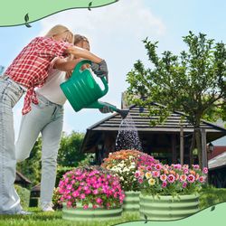 Meulbaty Blumenkasten 3er-Set Rund Metall-Hochbett für günstig online kaufen