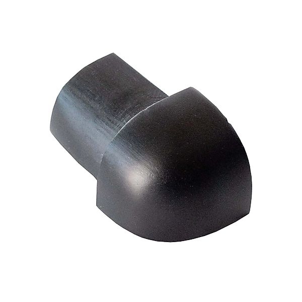Dalsys Außeneck Fliesenschiene Viertelkreis 10mm Aluminium Schwarz günstig online kaufen