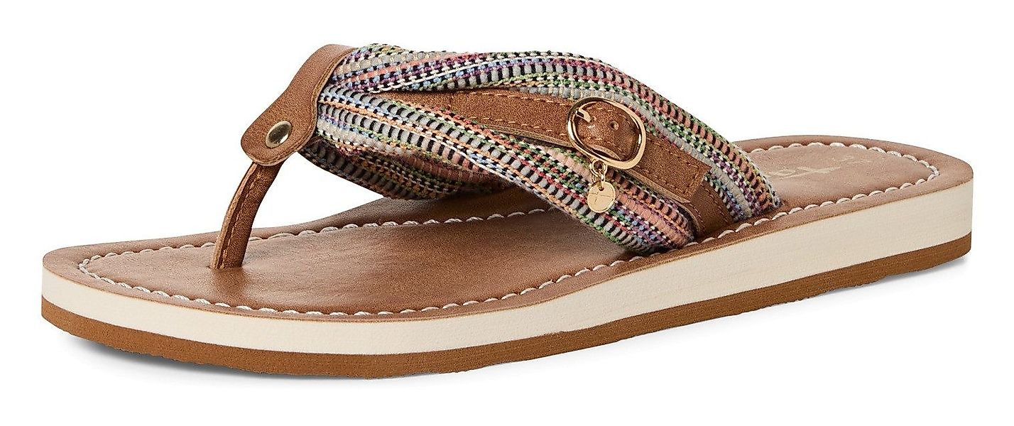 Tamaris AVRIL Zehentrenner, Sommerschuh, Flats, Schlappen günstig online kaufen