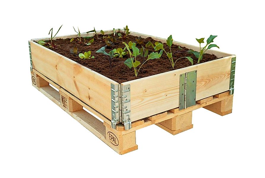 Spetebo Hochbeet Holz Hochbeetrahmen stapelbar - günstig online kaufen
