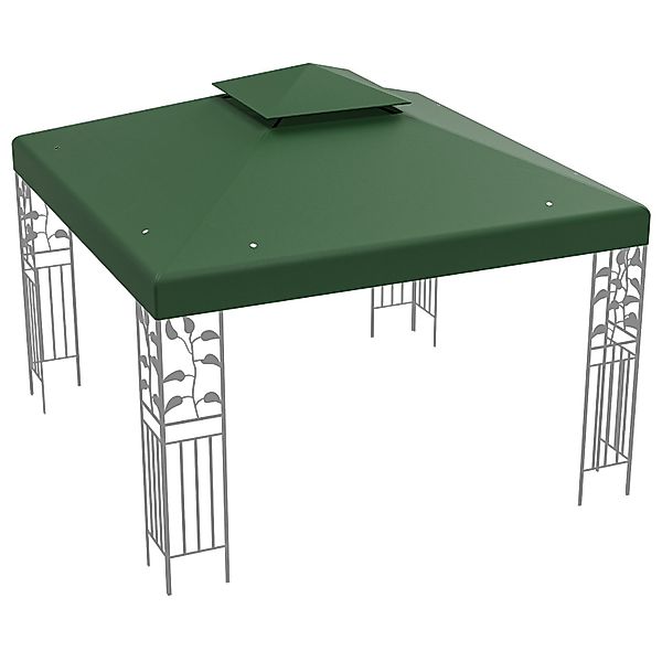 KOMFOTTEU Pavillon-Ersatzdach 3x3 m, Wasserabweisend, Doppeldach, günstig online kaufen