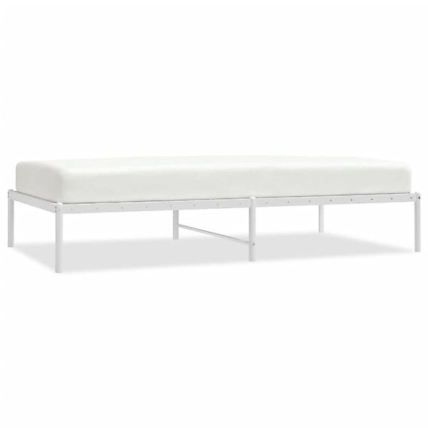 Vidaxl Bettgestell Metall Weiß 100x190 Cm günstig online kaufen
