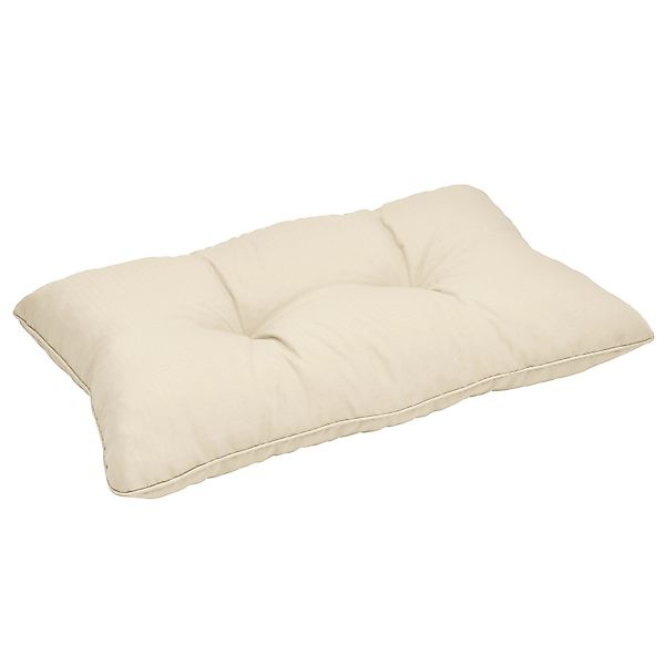 Beautissu Xluna Loungekissen Rücken 70x40x12cm Natur günstig online kaufen