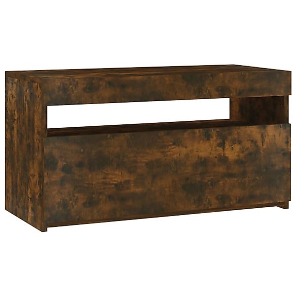 vidaXL TV-Schrank mit LED-Leuchten Räuchereiche 75x35x40 cm 815123 günstig online kaufen
