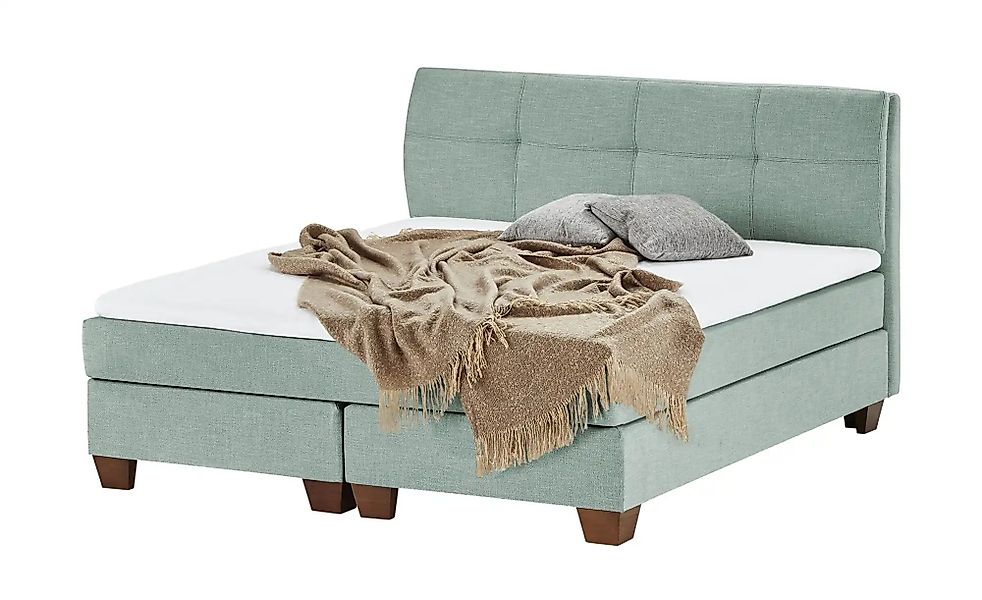Boxspringbett  Vegg ¦ blau ¦ Maße (cm): B: 165 H: 112,5 Betten > Boxspringb günstig online kaufen
