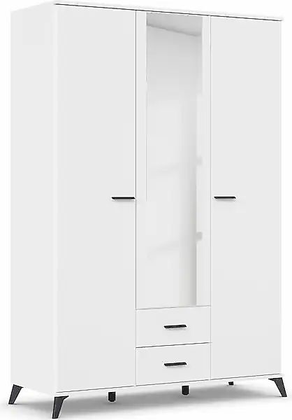 rauch Drehtürenschrank "Lucena" mit schräg ausgestellten Füßen im Monochrom günstig online kaufen