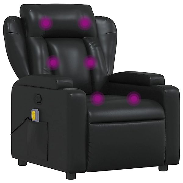vidaXL Sessel Massagesessel Schwarz Kunstleder (1-St) günstig online kaufen