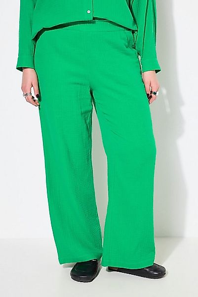 Studio Untold Schlupfhose Hose wide Legs Musselin Elastikbund günstig online kaufen