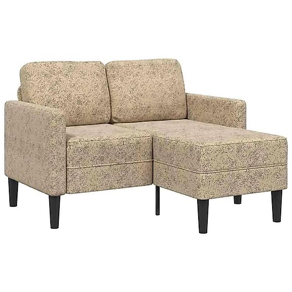 vidaXL 2-Sitzer-Sofa mit Chaiselongue L-Form Hellgrau 125cm Kunstleder 4107 günstig online kaufen