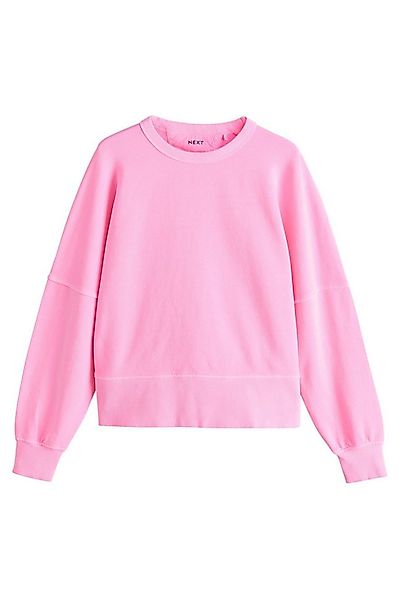 Next Sweater Sweatshirt mit Rundhalsausschnitt und Waschung (1-tlg) günstig online kaufen