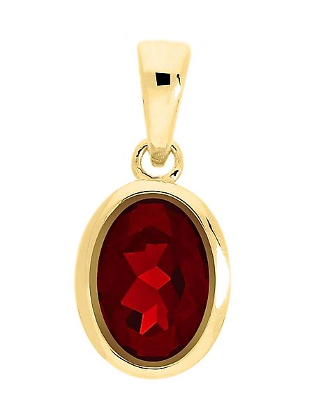 My Gold Kettenanhänger Damen Granat Anhänger günstig online kaufen