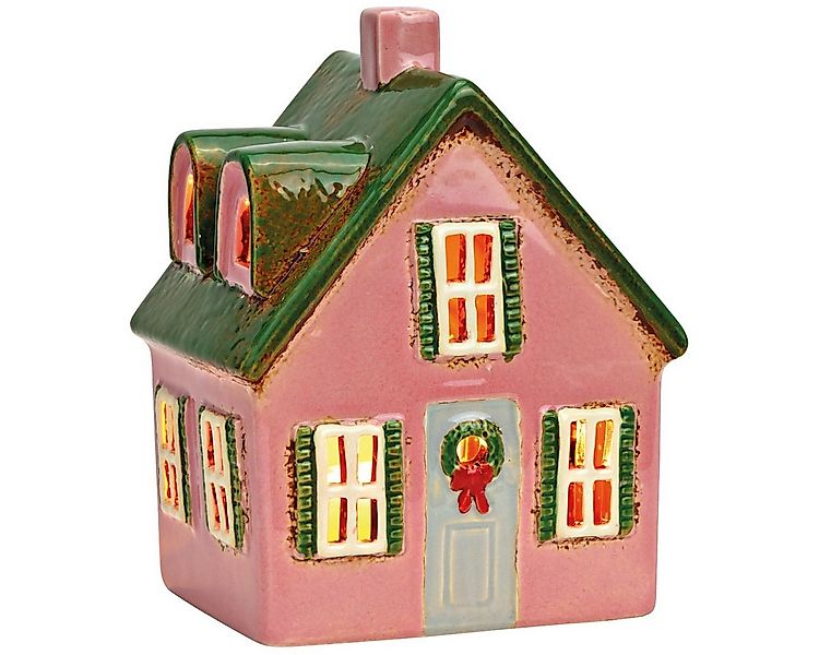 matches21 HOME & HOBBY Kerzenhalter Buntes Windlicht Lebkuchenhaus Stil aus günstig online kaufen